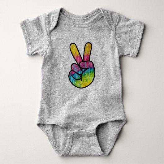 Peace Peace-Zeichen Peace-Symbol Frieden Romper (Voorkant)