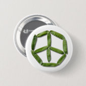Peace Peas 2-toets Ronde Button 5,7 Cm (Voorkant /achterkant)
