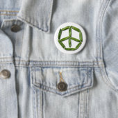 Peace Peas 2-toets Ronde Button 5,7 Cm (In situ)