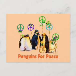 Peace Penguins Briefkaart