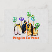 Peace Penguins Briefkaart (Voorkant)