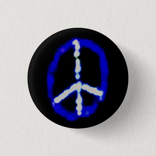 Peace Pin Ronde Button 3,2 Cm (Voorkant)