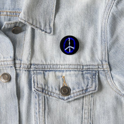 Peace Pin Ronde Button 3,2 Cm (In situ)