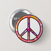 Peace Pin Ronde Button 5,7 Cm (Voorkant /achterkant)