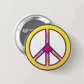 Peace Pin Ronde Button 5,7 Cm (Voorkant /achterkant)