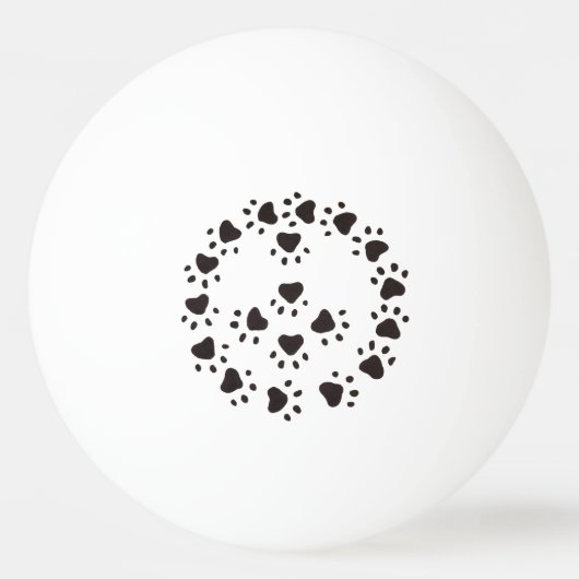 Peace Ping Pong Ball (Achterkant)