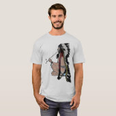 Peace Pipe Native American POPART Kleding T-shirt (Voorkant volledig)