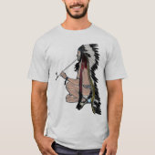 Peace Pipe Native American POPART Kleding T-shirt (Voorkant)