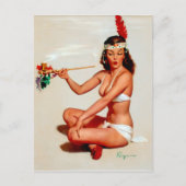 Peace Pipe Pin-Up Briefkaart (Voorkant)