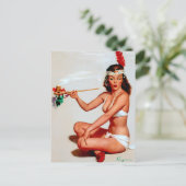 Peace Pipet omhoog Briefkaart (Staand voorkant)