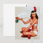 Peace Pipet omhoog Briefkaart (Voorkant / Achterkant)