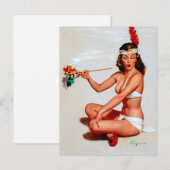 Peace Pipet omhoog Briefkaart (Voorkant / Achterkant)