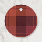 Peace Poinsettia Bunch Waterverf Pine Kerstmis Bedankjes Labels (Achterkant)