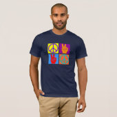 Peace Pop Art T-shirt (Voorkant volledig)