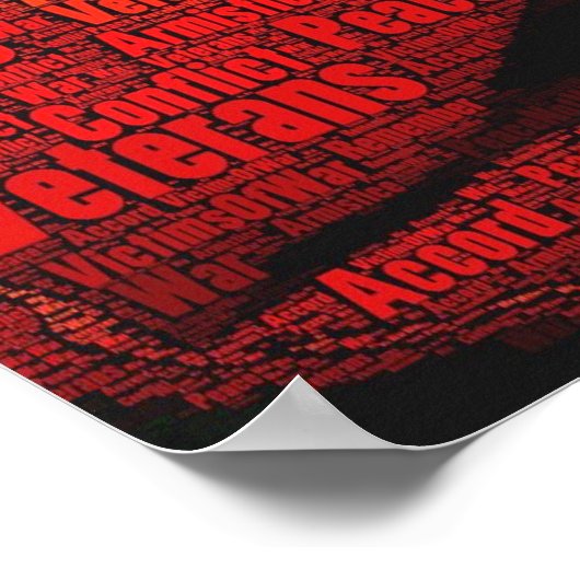 Peace Poppies Poster voor tekstontwerp (Hoek)