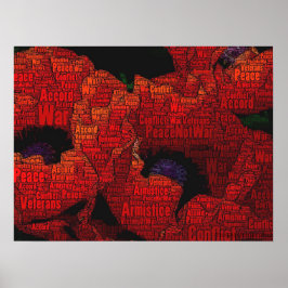Peace Poppies Poster voor tekstontwerp