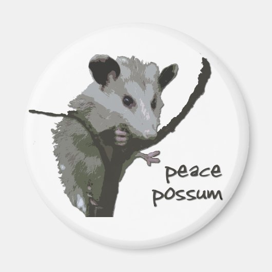 Peace Possum Magneet (Voorkant)