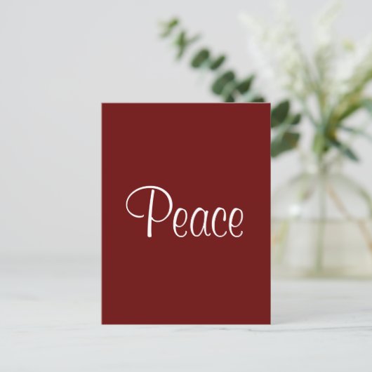 Peace Post Card Briefkaart (Staand voorkant)