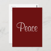 Peace Post Card Briefkaart (Voorkant / Achterkant)