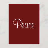 Peace Post Card Briefkaart (Voorkant)