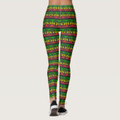 Peace Power - Rasta Freedom - Reggae Yoga Leggings (Achterkant)