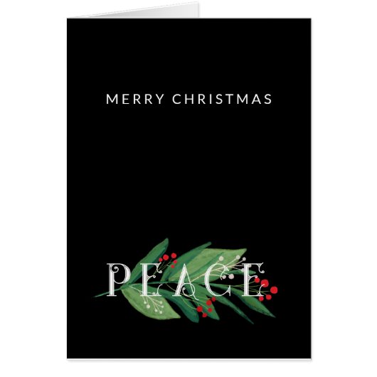 PEACE, prettige kerstfoto (Voorkant)