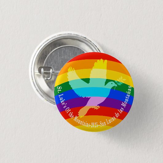 Peace-Pride 2025 Ronde Button 3,2 Cm (Voorkant /achterkant)