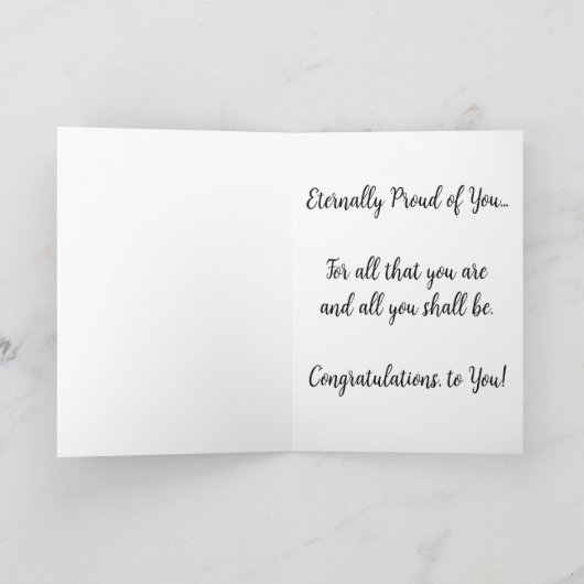 "Peace & Pride" Gefeliciteerd Kaart (Binnen)