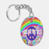 PEACE PRIDE Stropdas-Dye SLEUTELHANGER (Voorkant Links)