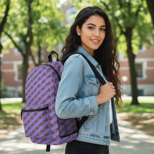 Peace Printed Rugzak