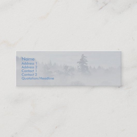 Peace Profile Card Mini Visitekaartje (Voorkant)