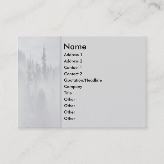 Peace Profile Card Visitekaartje (Voorkant)