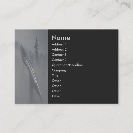 Peace Profile Card Visitekaartje (Voorkant)