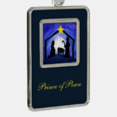 Peace-programma - siervoorwerpen verzilverd omlijst ornament (Rechts)