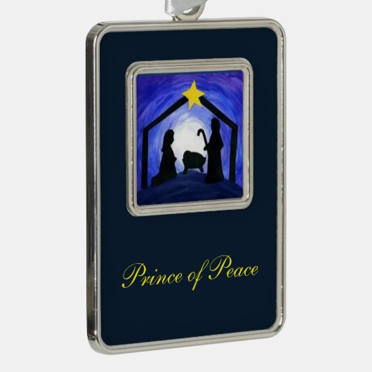 Peace-programma - siervoorwerpen verzilverd omlijst ornament (Rechts)