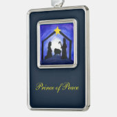 Peace-programma - siervoorwerpen verzilverd omlijst ornament (Links)