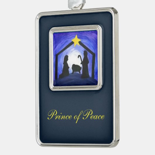 Peace-programma - siervoorwerpen verzilverd omlijst ornament (Links)