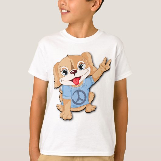 Peace Puppy T-shirt (Voorkant)