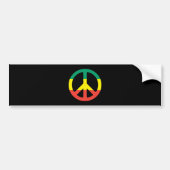 peace rasta bumpersticker (Voorkant)