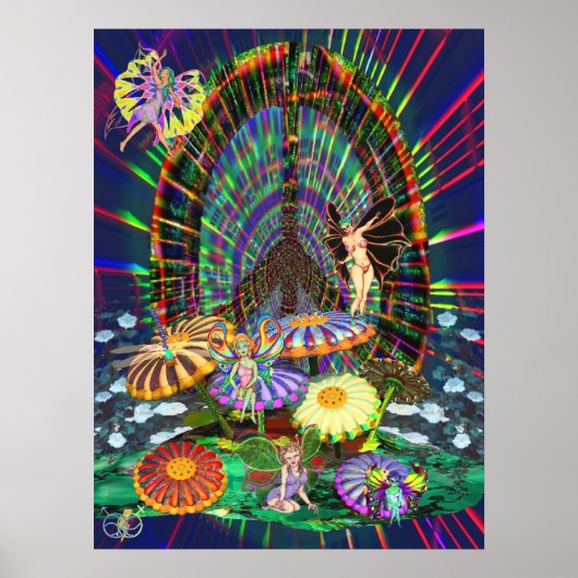 Peace Retro Poster (Voorkant)