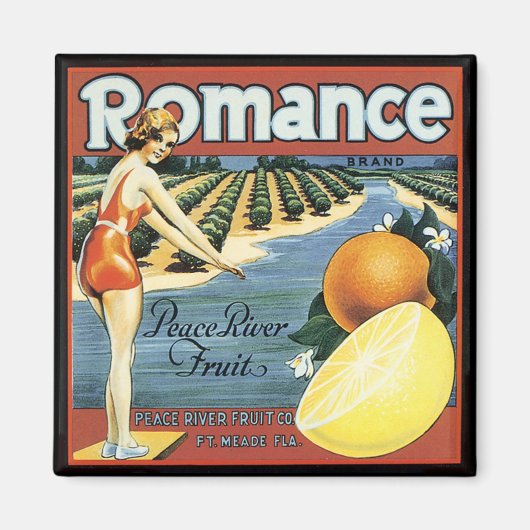 Peace River Fruit Company Crate Label Magneet (Voorkant)