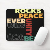 Peace Rocks Best Hakuna Matata-tekst Muismat (Met muis)