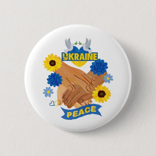 Peace Ronde Button 5,7 Cm (Voorkant)
