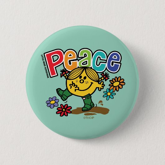 Peace Ronde Button 5,7 Cm (Voorkant)