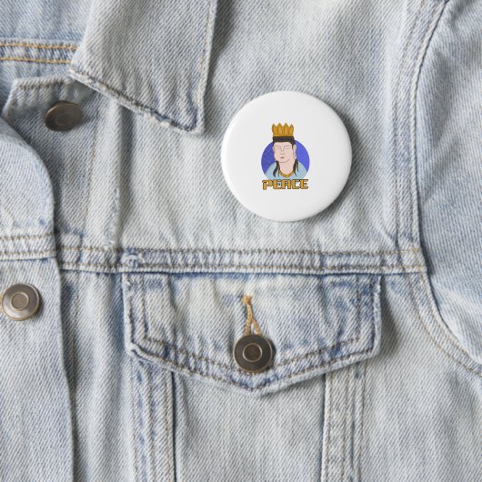 Peace Ronde Button 5,7 Cm (In situ)