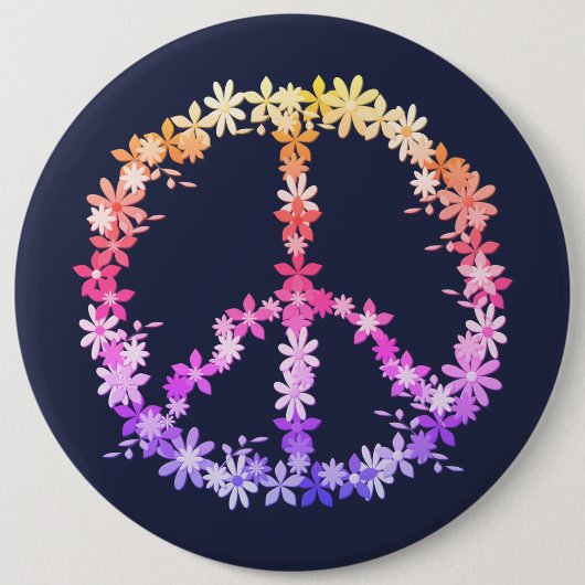 Peace Ronde Button 6,0 Cm (Voorkant)