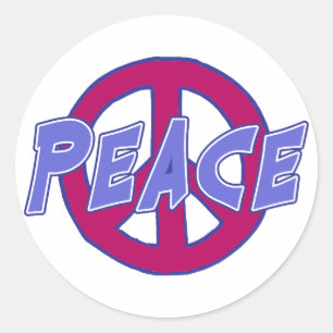 Peace Ronde Sticker