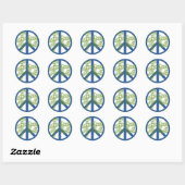 Peace Ronde Sticker (Vel)