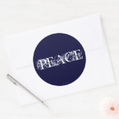 Peace Ronde Sticker (Envelop)