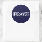 Peace Ronde Sticker (Tas)
